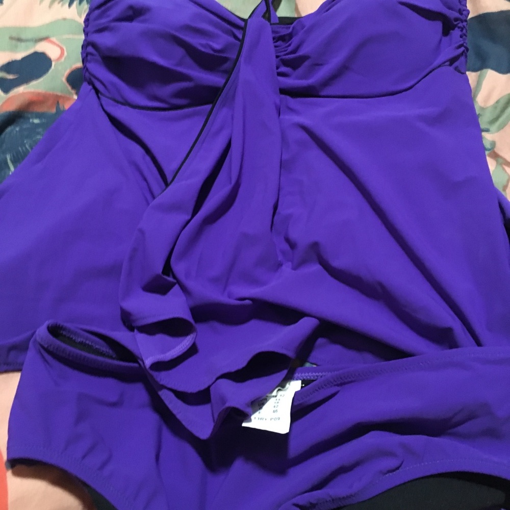 Gottex Purple Two pieces swim wear Size 12